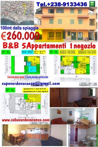 1-IT €260.000 2024 AZALEA B&B santa maria Sal CABOVERDEVACANZE.COM  capoverdevacanze.com eeevai.com